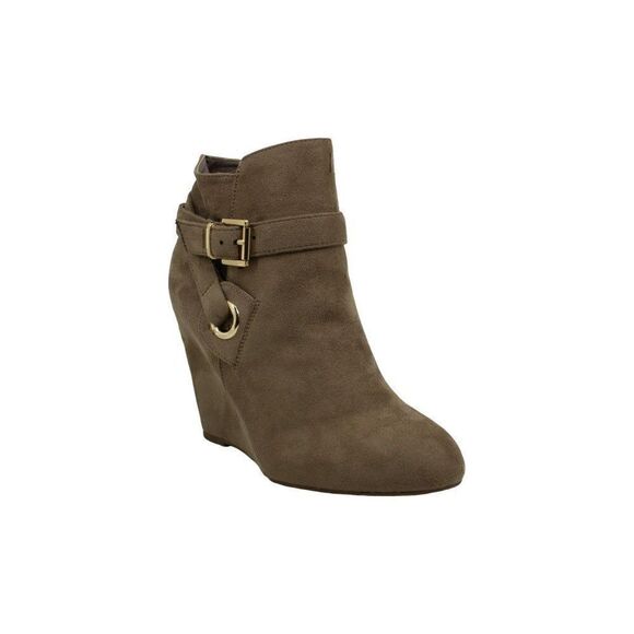 Rebel By Zigi Soho Taupe Wedge Booties Shoes 6.5‎ - Picture 2 of 7